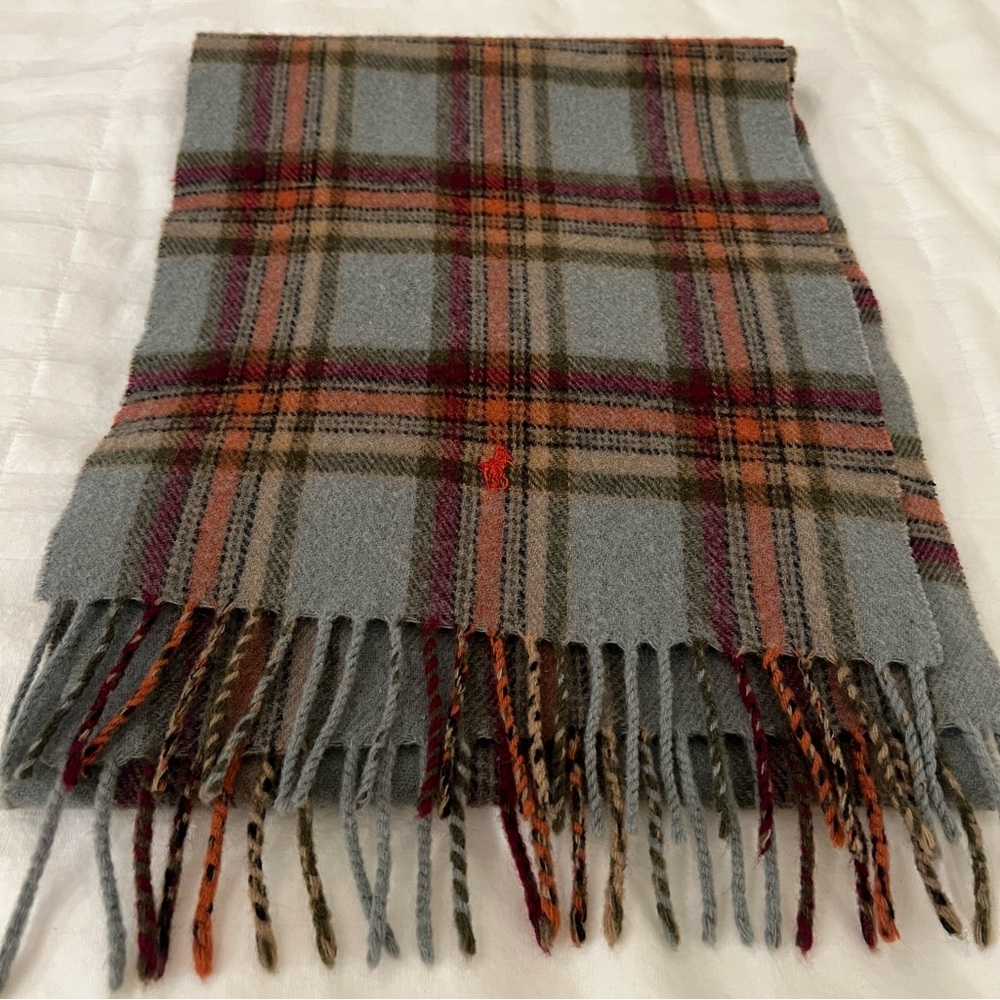 Polo Ralph Lauren Wool Plaid Scarf - Picture 6 of 9